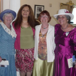 Kathy Noneman, Sylvia Ontaneda-Bernal, Linda Wycoff and Isabell Espinoza – Pink Tea 2012