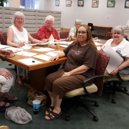 Indexing Files at the Nevada State Library – Kathy Noneman, Christianne Hamel, Jon Hamel, Jacki Falkenroth, Marcia Cuccaro, Charlene Sprague and Mona Reno