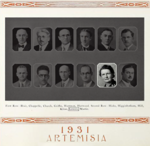 Photo Credit: Courtesy University of Nevada Reno, 1931 Artemesia Yearbook