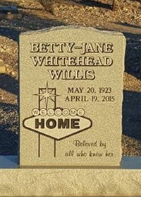 Betty Jane Whitehead Willis gravestone Image from Find-A-Grave.